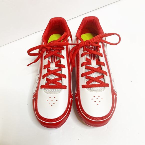 Under Armour Women's 6 Softball Cleats Spine Glyde ST CC Red White Fast Pitch - Picture 3 of 9